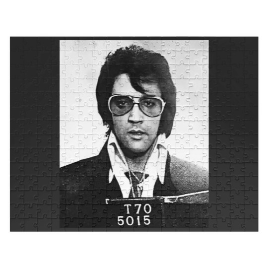 Discover VINTAGE MUGSHOT ELVIS - Elvis Presley - Jigsaw Puzzles