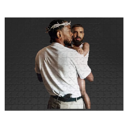 Discover Kendrick Lamar Holding Baby Drake Unisex Cotton Jigsaw Puzzles