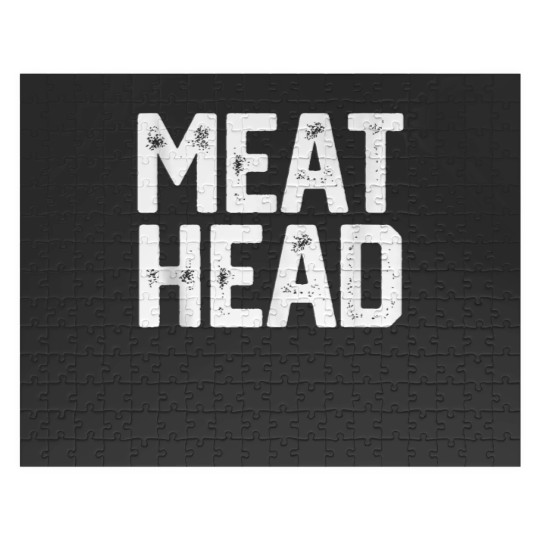 Discover MEAT HEAD Funny Workout Gym Meathead Husband Gag Men Gift Jigsaw Puzzles