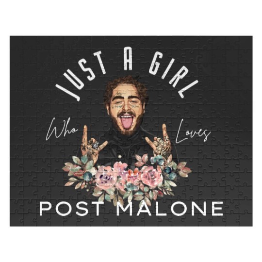 Discover Just A Girl Who Loves Post Malone Jigsaw Puzzles