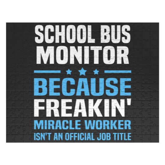 Discover School Bus Monitor Jigsaw Puzzles