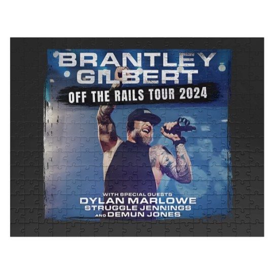 Discover Brantley Gilbert Off The Rails Tour 2024 Jigsaw Puzzles -
