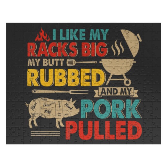 Discover BBQ Lover Jigsaw Puzzle - I Like My Racks Big
