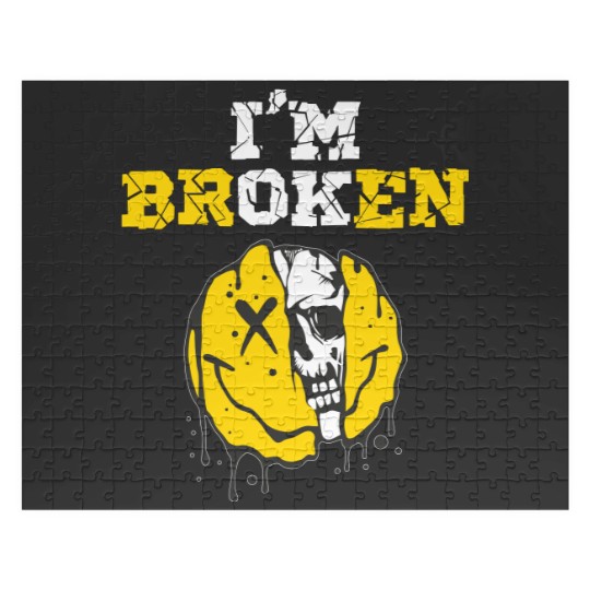 Discover I'M Broken Workout Running Invisible Illness I'm OK Broken Jigsaw Puzzles
