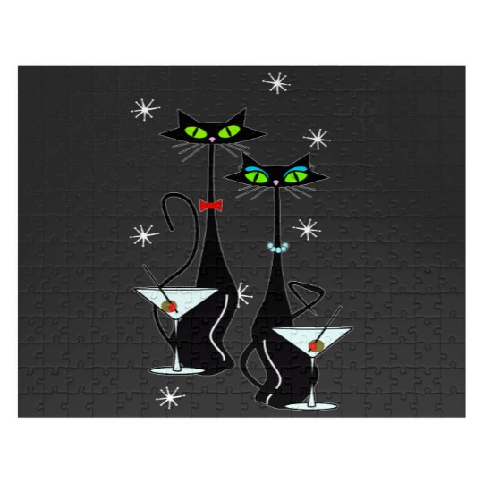 Discover MCM Atomic Cats Martini Time Jigsaw Puzzles