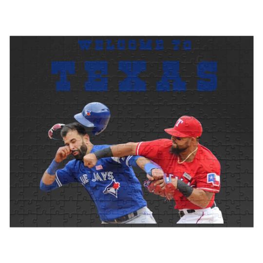 Discover Welcome To Texas Rougned Odor Jose Batista Punch Jigsaw Puzzles