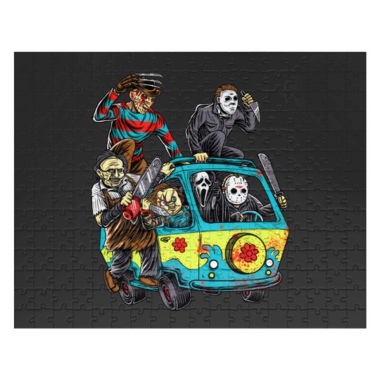 Discover Horror Movie Mystery Machine Halloween Jigsaw Puzzles