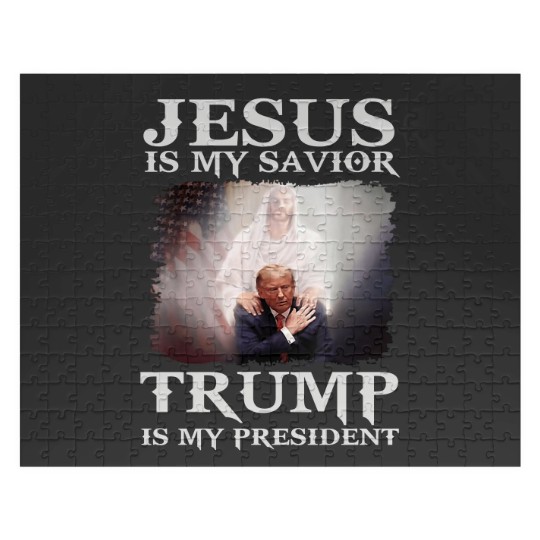 Discover Jesus Is My Savior Trump Is My President Jigsaw Puzzles