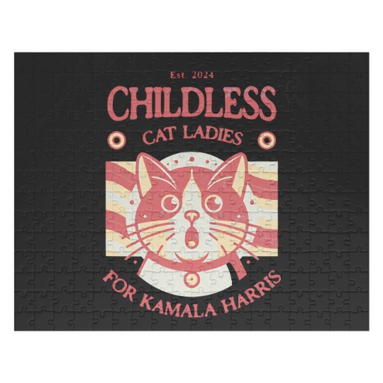 Discover Kamala Harris Jigsaw Puzzles Childless Cat Ladies for Kamala