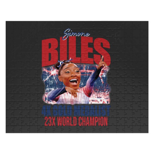 Discover Simone Biles Summer Olympic Games Bootleg Jigsaw Puzzles, 2024 Olympics