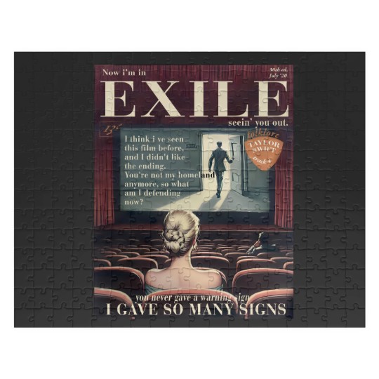 Discover Exile lyric organic cotton Jigsaw Puzzles | TS vintage magazine