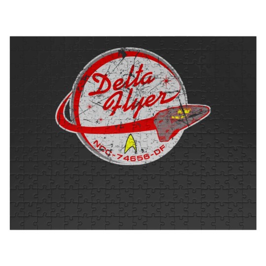 Discover Delta Flyer Patch Distressed Jigsaw Puzzles