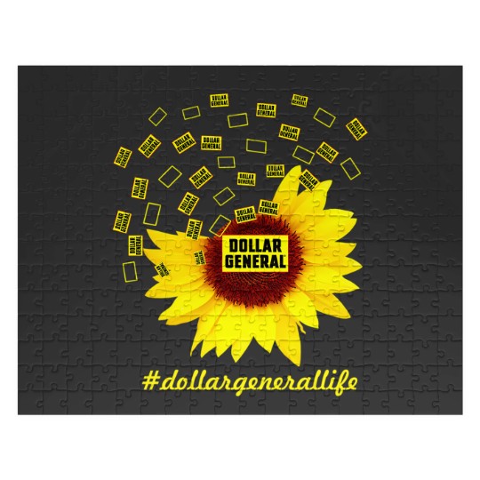 Discover Dollar General Life Sunflower Funny Classic Jigsaw Puzzles