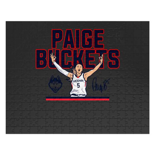Discover Paige Bueckers Buckets Unisex Jigsaw Puzzles, Basketball Player irt