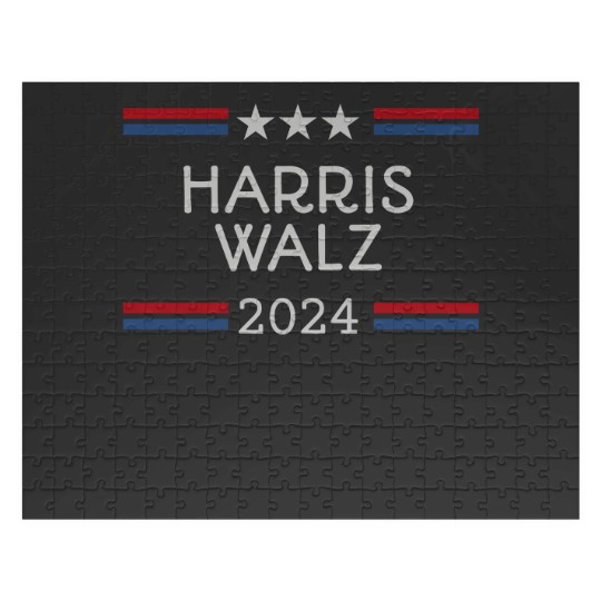 Discover Harris Walz 2024 Jigsaw Puzzles, Kamala Harris, Tim Walz, Gift for Democrat