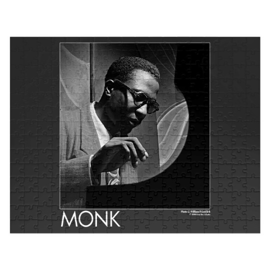 Discover Vintage 90s Thelonious Monk Jazz Musician Artwork 1990s Fashion Jigsaw Puzzles