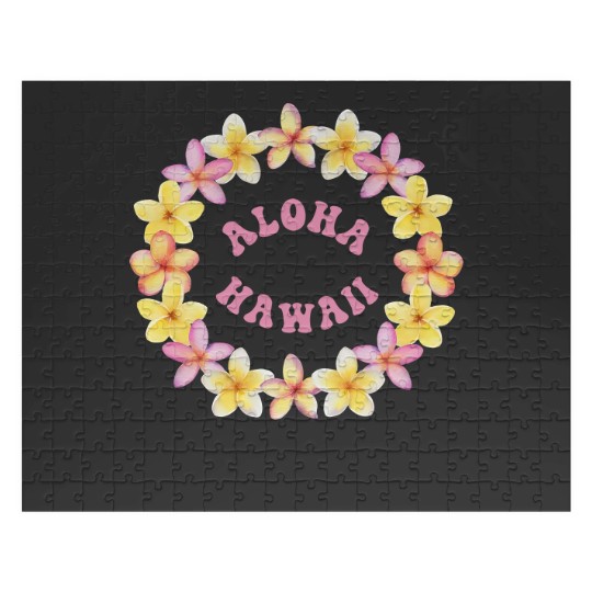 Discover Aloha Hawaii Flower Lei Jigsaw Puzzles