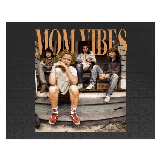 Discover Mom Vibes Thug Life Jigsaw Puzzles, 90s Mom Vibes Jigsaw Puzzles, Mother's Day Gift