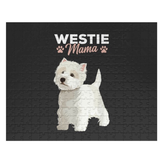 Discover West Highland White Terrier Mama Dog Westie Mom Jigsaw Puzzles
