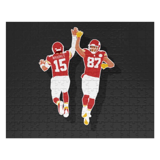 Discover Mahomes and Travis kelce teammate Jigsaw Puzzles