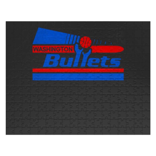 Discover Defunct Washington Bullets Pennant 80s Pennant Jigsaw Puzzles