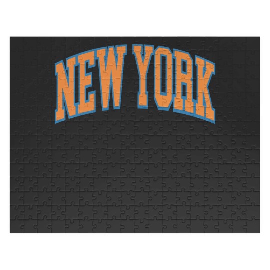 Discover Vintage New York Basketball Cropped Jigsaw Puzzles Knicks Jigsaw Puzzles