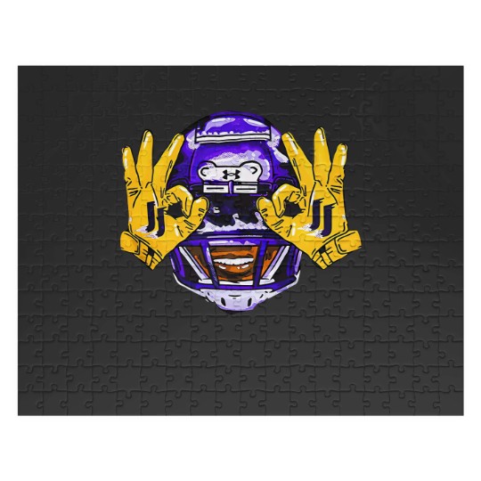 Discover Justin Jefferson Vikings Football  Minnesota Football Gift Fan Jigsaw Puzzles S-3XL