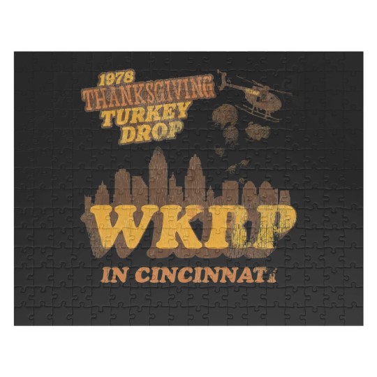 Discover Vintage WKRP in Cincinnati Jigsaw Puzzles, 1978 Thanksgiving Turkey Drop Thanksgiving Jigsaw Puzzles