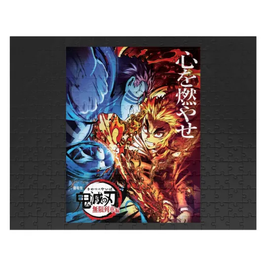 Discover Kyojuro Kyo Rengokoo vs Akaza Jigsaw Puzzles