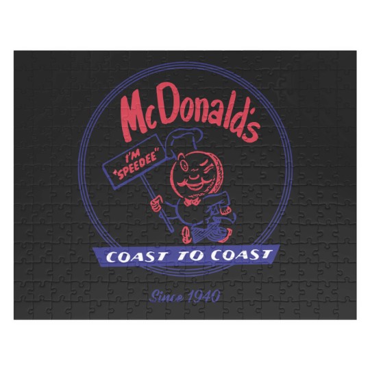 Discover McDonald vintage speedee coast to coast Jigsaw Puzzles