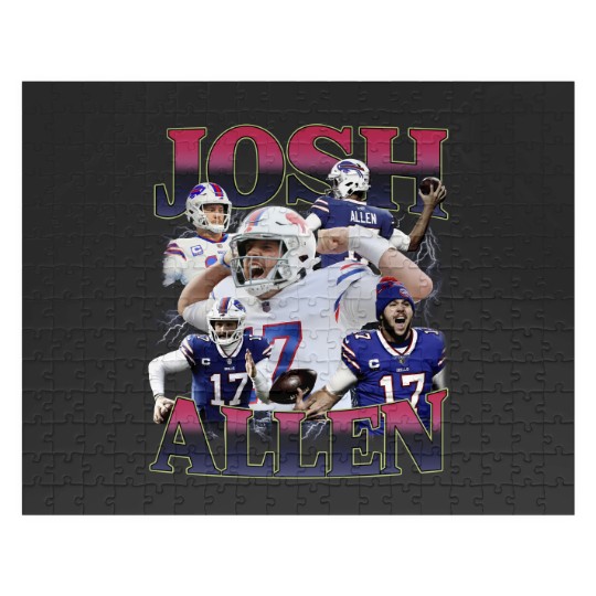 Discover Josh Allen Football Jigsaw Puzzles, Buffalo Football Vintage 90s Y2k
