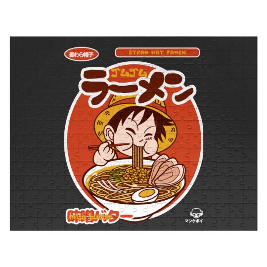 Discover Luffy chibi eating Ramen Jigsaw Puzzles