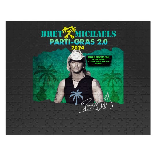 Discover New Popular ​Bret Michaels Tour 2024 Gift For Fan Jigsaw Puzzles
