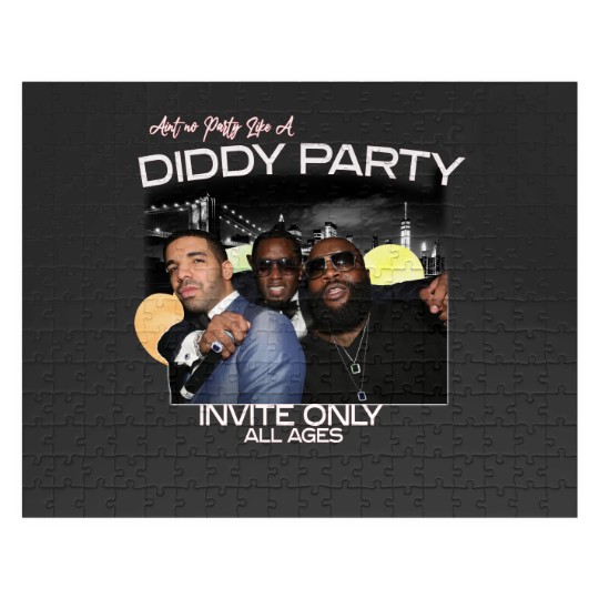 Discover Aint No Party Like A Diddy Party Ver 3, Rap Unisex Jigsaw Puzzles