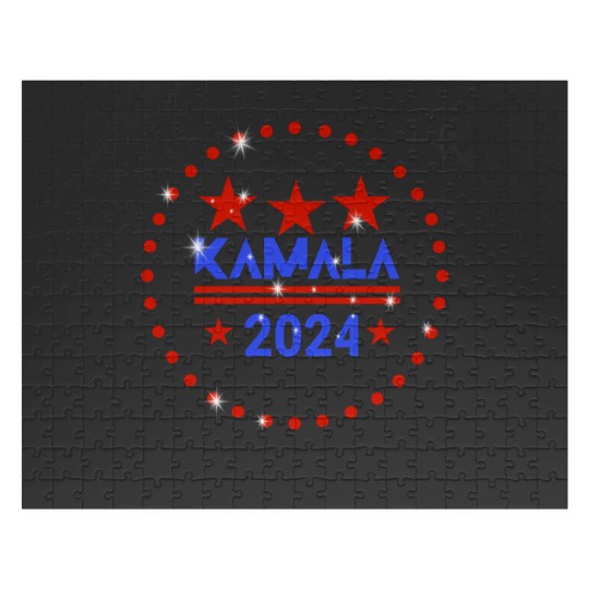Discover Kamala Harris Rhinestone Jigsaw Puzzle 2024