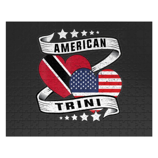 Discover trinidad american flag trini half trinidad and half american Jigsaw Puzzles