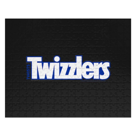 Discover Twizzlers Twists White Blue Logo Distressed Jigsaw Puzzles