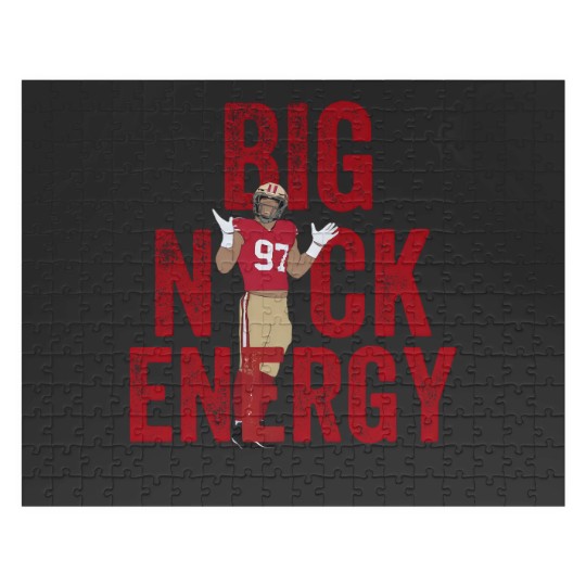 Discover Vintage Nick Bosa Jigsaw Puzzle - Big Nick Energy Edition