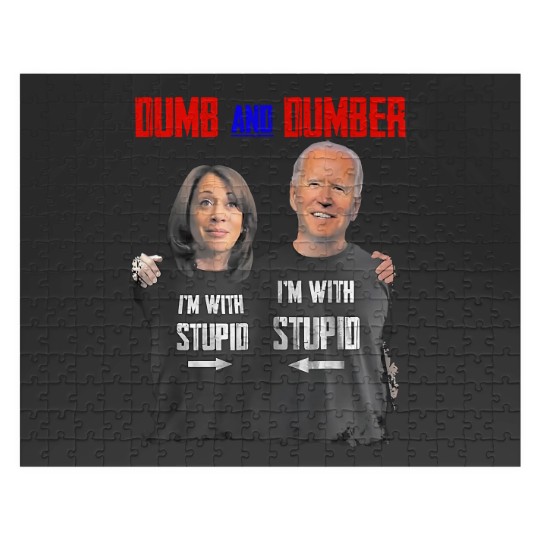 Discover Biden Harris Dumb and Dumber Trump 2024 Jigsaw Puzzles, Take America Back Trump, President Trump Jigsaw Puzzles