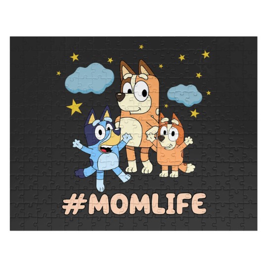 Discover Mom Life Jigsaw Puzzles featuring BlueyDad & Family