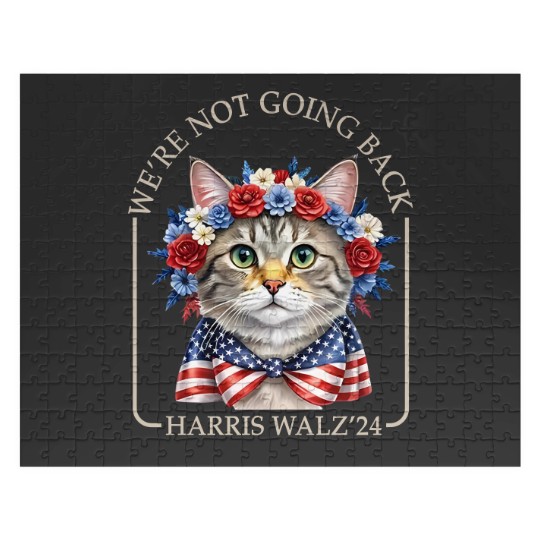 Discover Harris Walz 2024 We're Not Going Back Jigsaw Puzzles, Kamala Harris, Harris Walz Jigsaw Puzzles