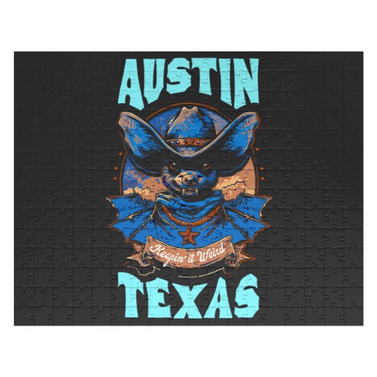 Discover Texas Pride Keep It Weird Austin Austin Bats Jigsaw Puzzles