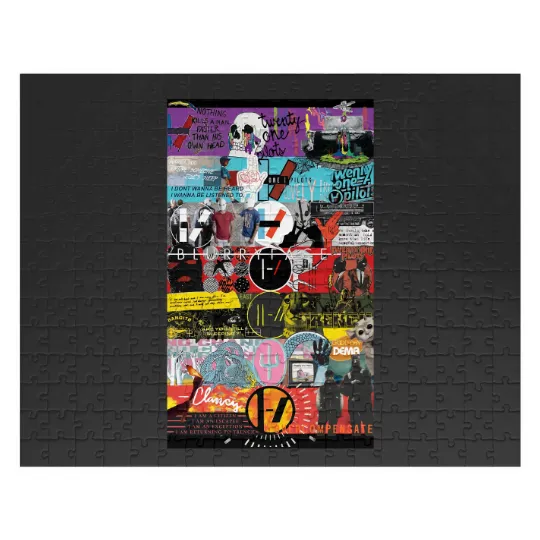 Discover Pilotss band Collage, Clancy 2024 World Tour, Concert Merch, Tyler Joseph, Josh Dun Jigsaw Puzzles