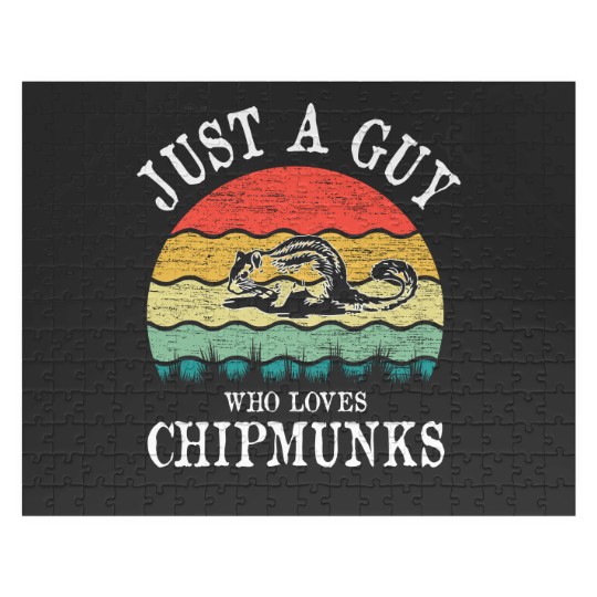 Discover Just A Guy Who Loves Chipmunks Jigsaw Puzzles