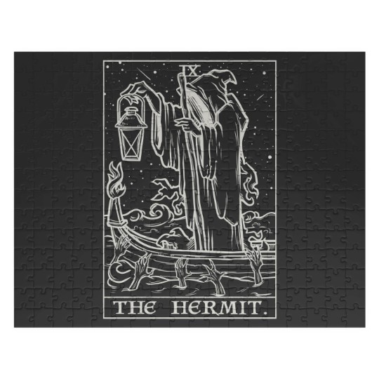 Discover Gothic Hermit Tarot Card Halloween Jigsaw Puzzles