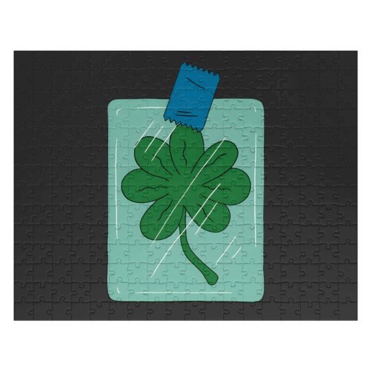 Discover Frys 7 leaf clover - Futurama Jigsaw Puzzles