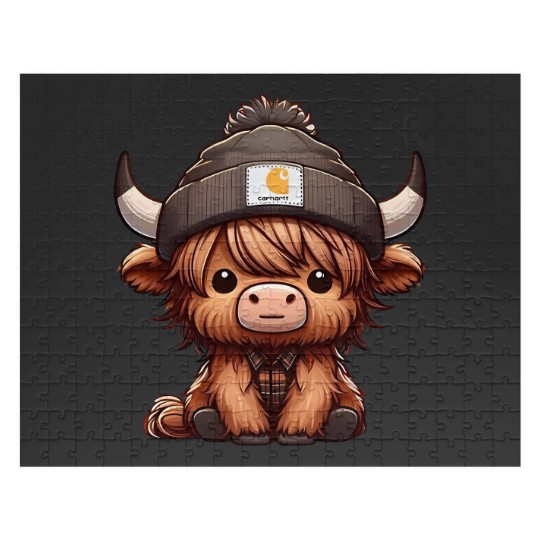 Discover Highland Cow Jigsaw Puzzles - Cute Cow Design