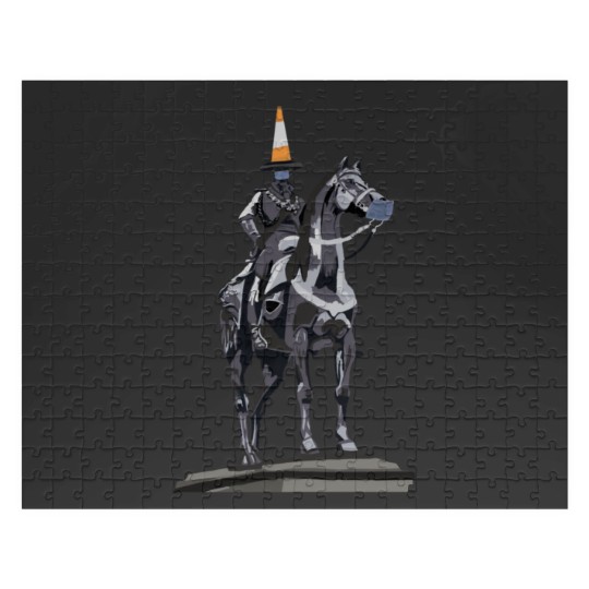Discover Duke of Wellington Statue Wearing Face Masks Jigsaw Puzzles