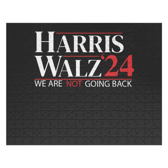 Discover Harris Walz 2024 Jigsaw Puzzles - Not Going Back
