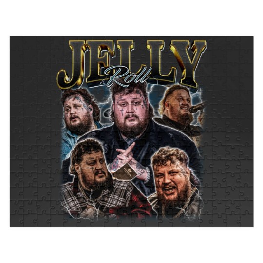 Discover Jelly Roll The Beautifully Broken Tour 2024 Jigsaw Puzzles 90S Vintage Concert